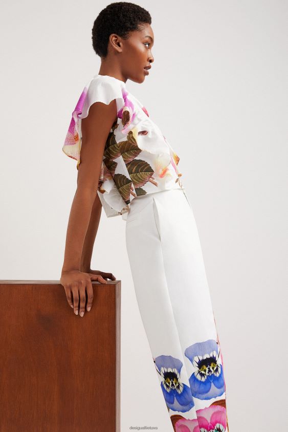 Desigual moterys m. christian Lacroix gėlėtos, aptemptos kelnės apranga S606BV667