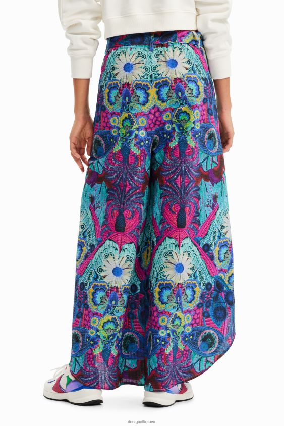 Desigual moterys m. christian Lacroix palazzo kelnės apranga S606BV450
