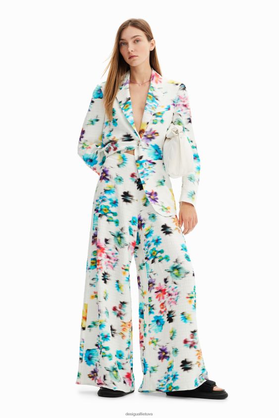 Desigual moterys neryškių gėlių maksi kelnės apranga S606BV926