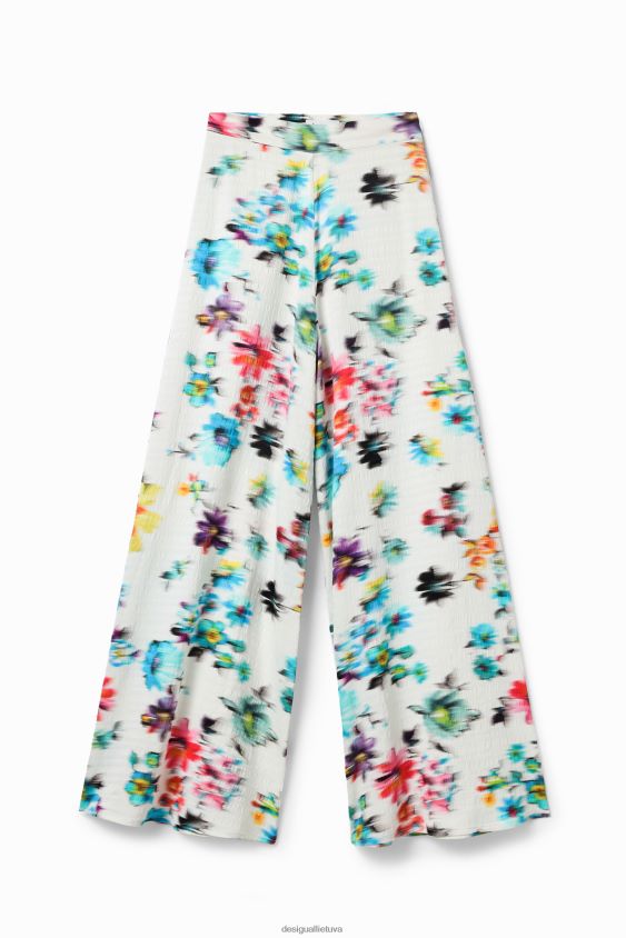 Desigual moterys neryškių gėlių maksi kelnės apranga S606BV926