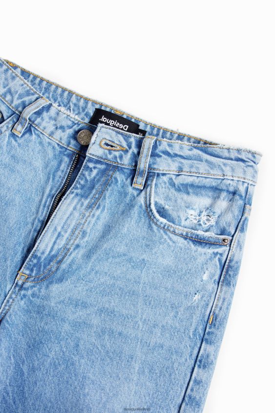 Desigual moterys plačios spalvos kalnų krištolinio akmens džinsai apranga S606BV302
