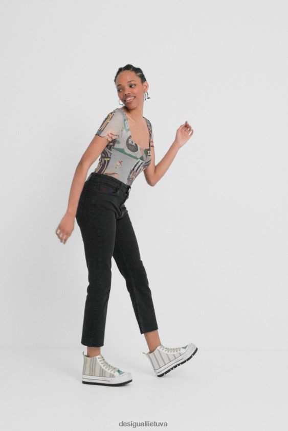 Desigual moterys platėjančios kulkšnies grazer džinsai apranga S606BV1026