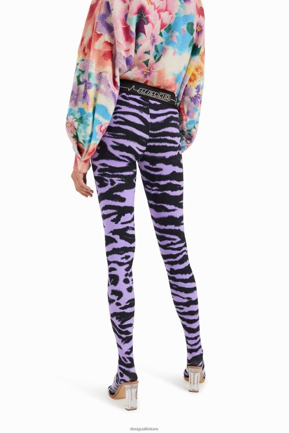 Desigual moterys ploni antblauzdžiai su gyvūnų raštu apranga S606BV1047