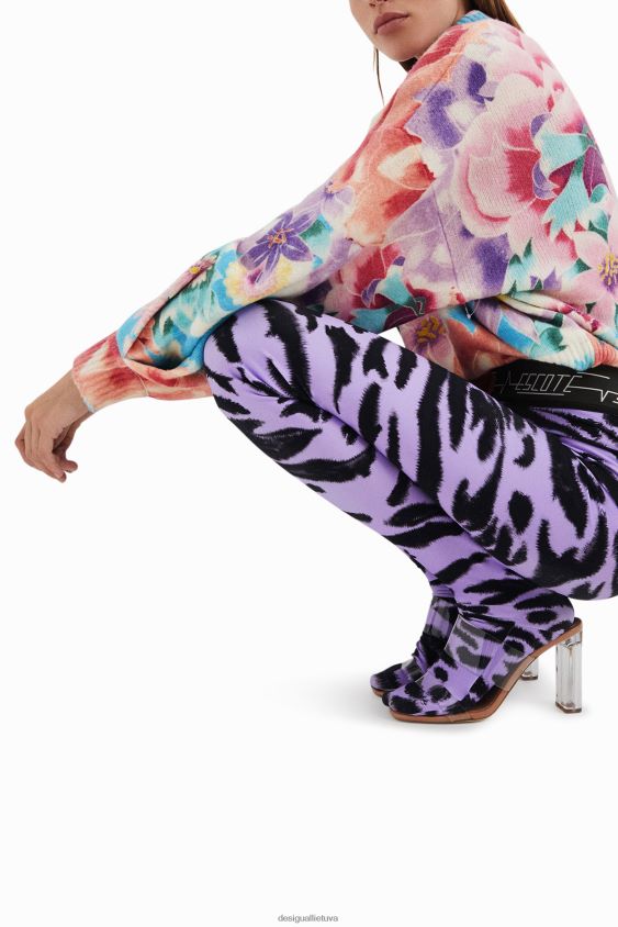 Desigual moterys ploni antblauzdžiai su gyvūnų raštu apranga S606BV1047