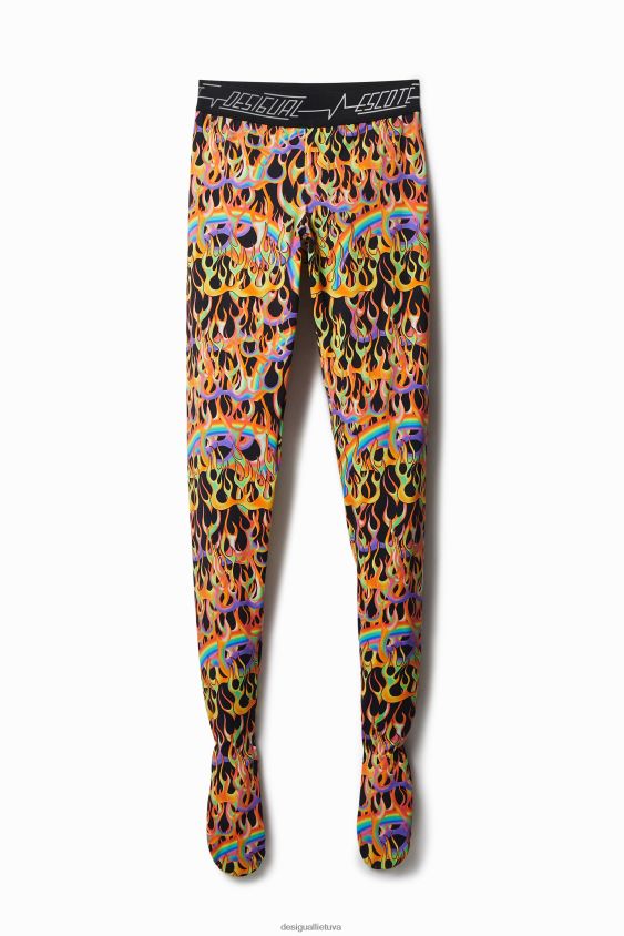 Desigual moterys ploni antblauzdžiai su gyvūnų raštu apranga S606BV1048