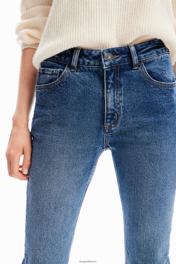Desigual moterys „push-up“ gėlėti siauri džinsai apranga S606BV57