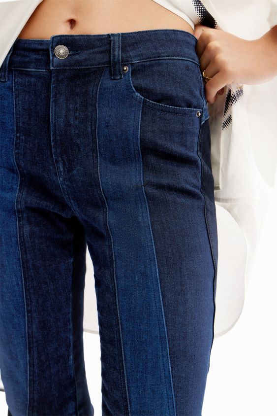 Desigual moterys siūti „push-up“ siauri džinsai apranga S606BV238