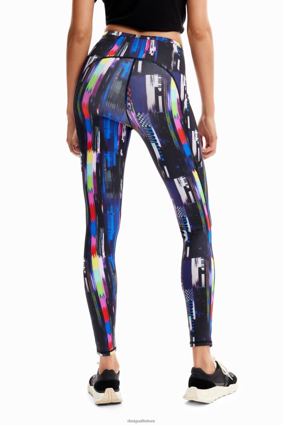 Desigual moterys skaitmeninės sportinės antblauzdos apranga S606BV170