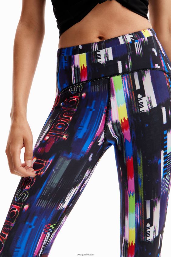 Desigual moterys skaitmeninės sportinės antblauzdos apranga S606BV170