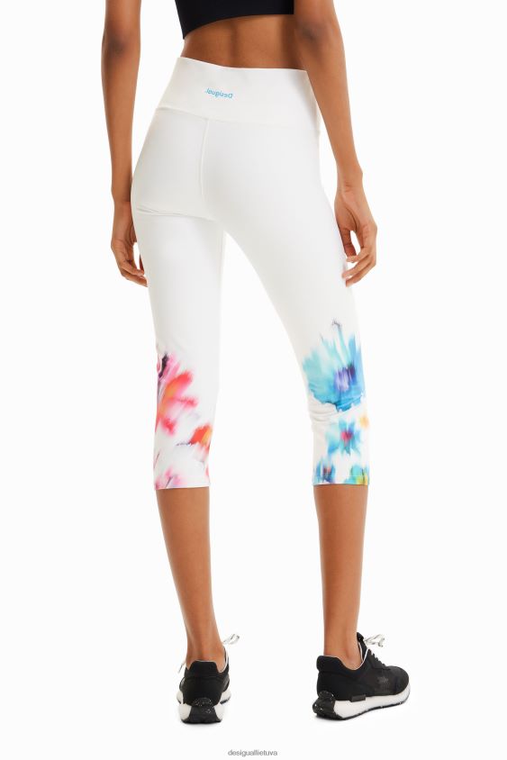 Desigual moterys sportiniai gėlėti trumpinti antblauzdžiai apranga S606BV906