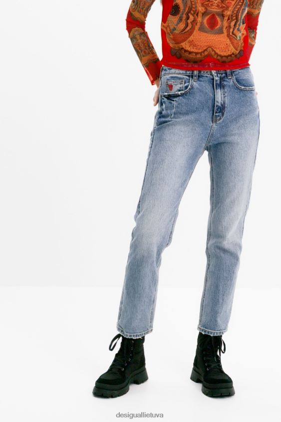Desigual moterys tiesios kulkšnies grazer džinsai apranga S606BV517