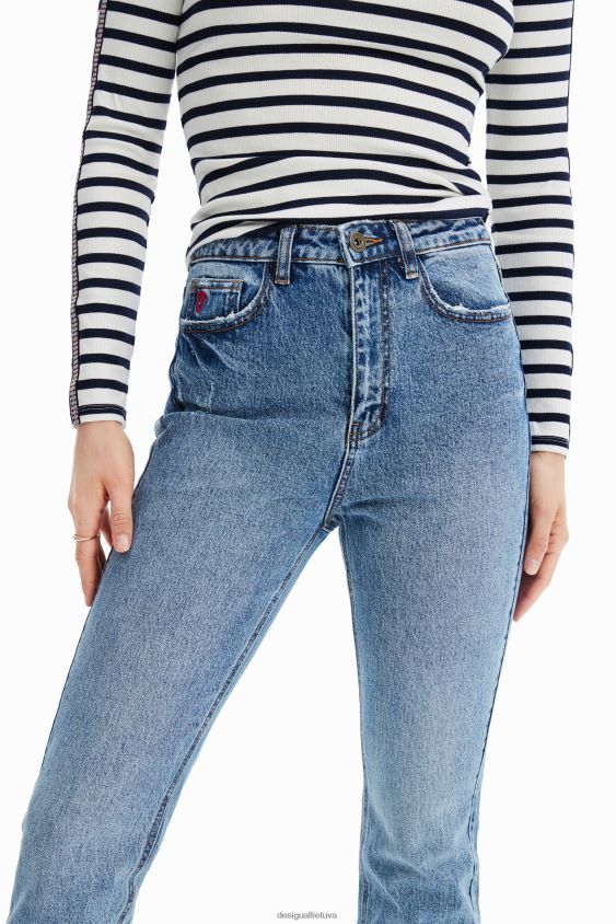 Desigual moterys tiesios kulkšnies grazer džinsai apranga S606BV517