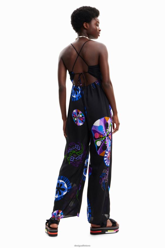Desigual moterys m. christian Lacroix ilgas juosteles kombinezonas apranga S606BV846