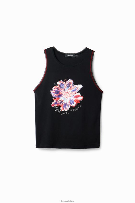 Desigual moterys Gėlėti marškinėliai be rankovių apranga S606BV1167