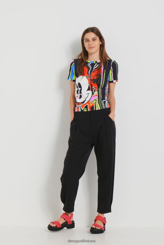 Desigual moterys m. christian Lacroix Mikio peliuko marškinėliai apranga S606BV1070