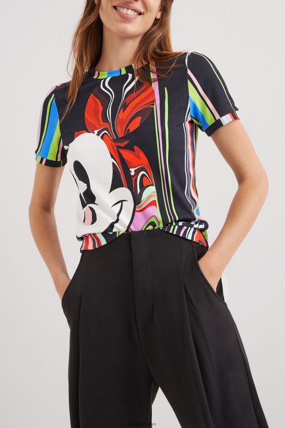 Desigual moterys m. christian Lacroix Mikio peliuko marškinėliai apranga S606BV1070