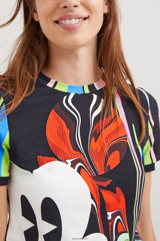 Desigual moterys m. christian Lacroix Mikio peliuko marškinėliai apranga S606BV1070