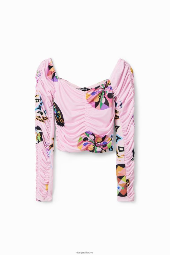Desigual moterys m. christian Lacroix raukšlėta palaidinė apranga S606BV749