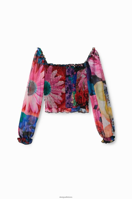 Desigual moterys m. christian Lacroix tiulio marškinėliai apranga S606BV1104