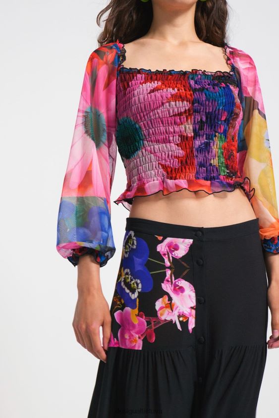Desigual moterys m. christian Lacroix tiulio marškinėliai apranga S606BV1104