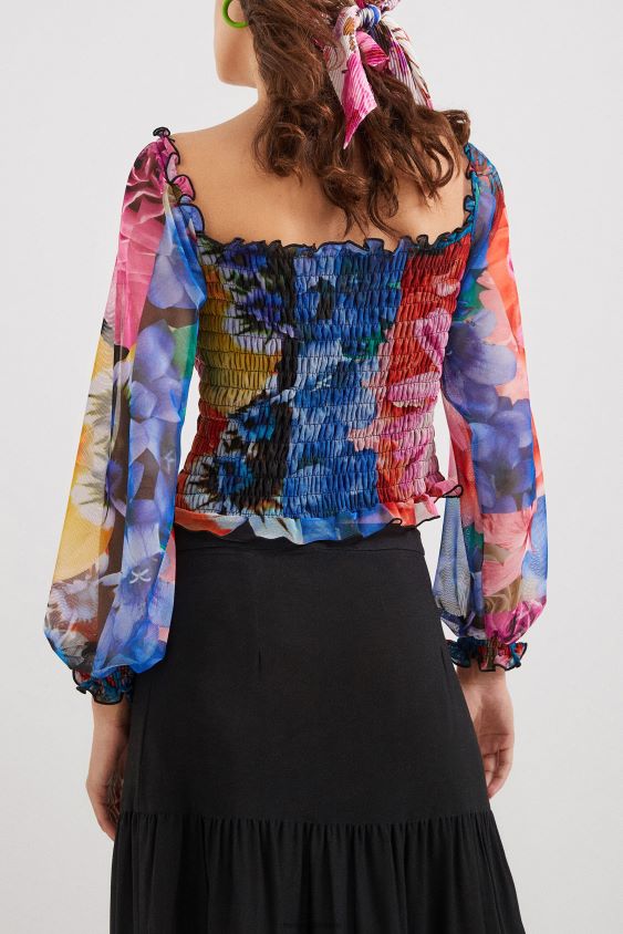 Desigual moterys m. christian Lacroix tiulio marškinėliai apranga S606BV1104
