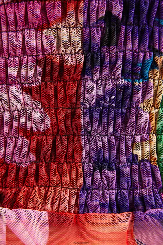 Desigual moterys m. christian Lacroix tiulio marškinėliai apranga S606BV1104