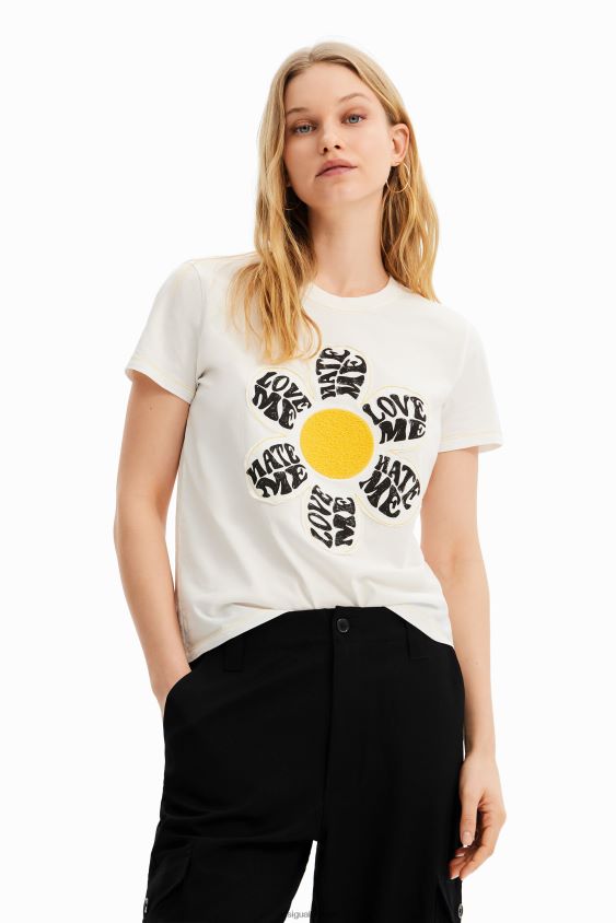 Desigual moterys marškinėliai su marškinėliais apranga S606BV493