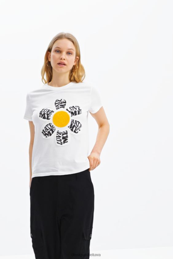 Desigual moterys marškinėliai su marškinėliais apranga S606BV493