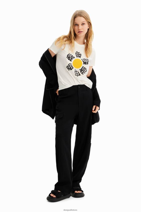 Desigual moterys marškinėliai su marškinėliais apranga S606BV493