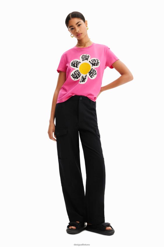 Desigual moterys marškinėliai su marškinėliais apranga S606BV938