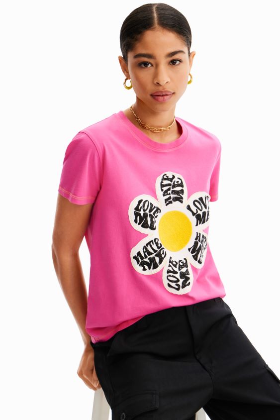 Desigual moterys marškinėliai su marškinėliais apranga S606BV938