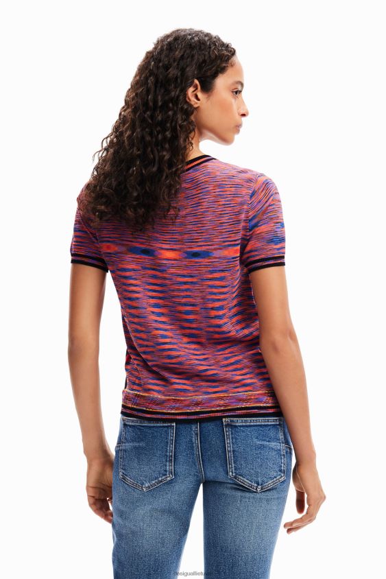 Desigual moterys megzti kraštovaizdžio marškinėliai apranga S606BV40