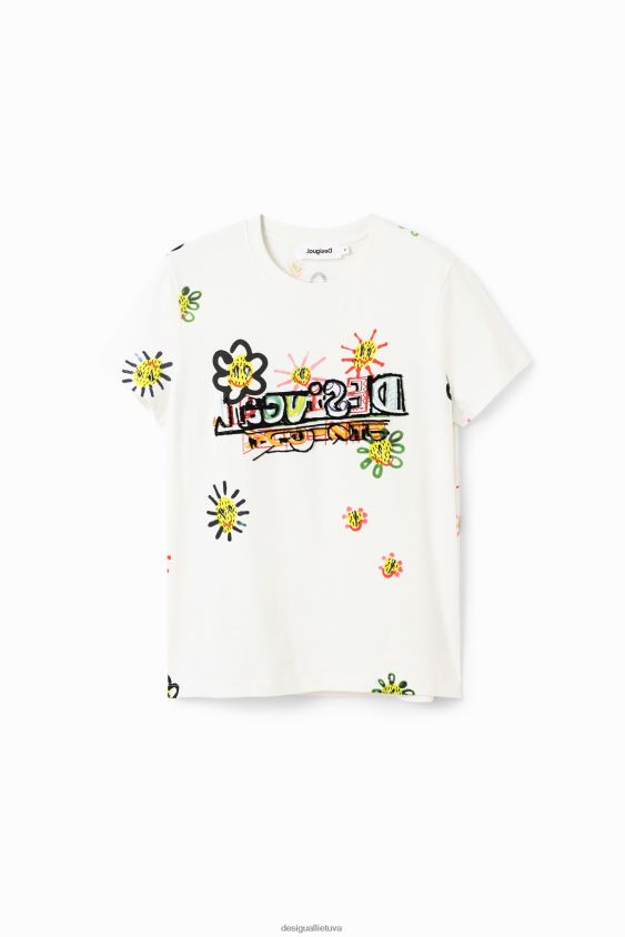 Desigual moterys meniški flokuoti marškinėliai apranga S606BV993