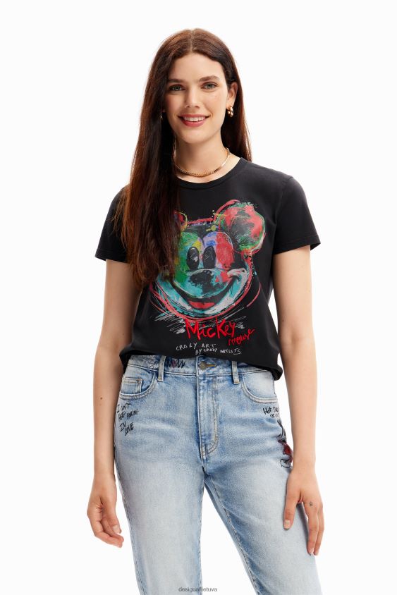 Desigual moterys meniški peliuko Mikio marškinėliai apranga S606BV115