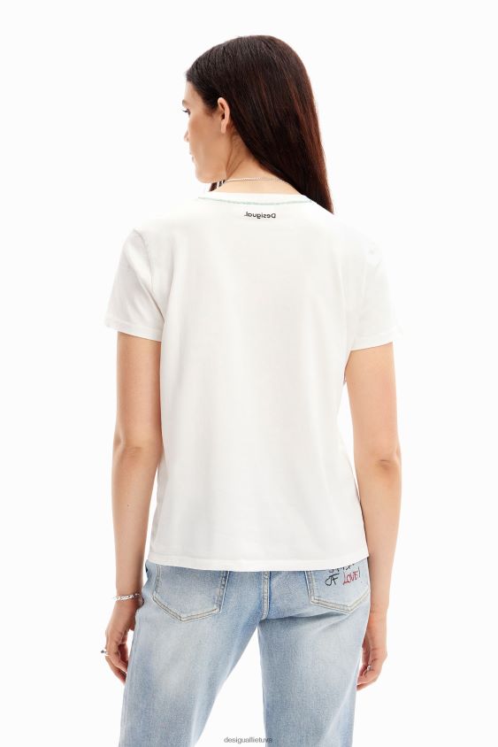 Desigual moterys meniški peliuko Mikio marškinėliai apranga S606BV124