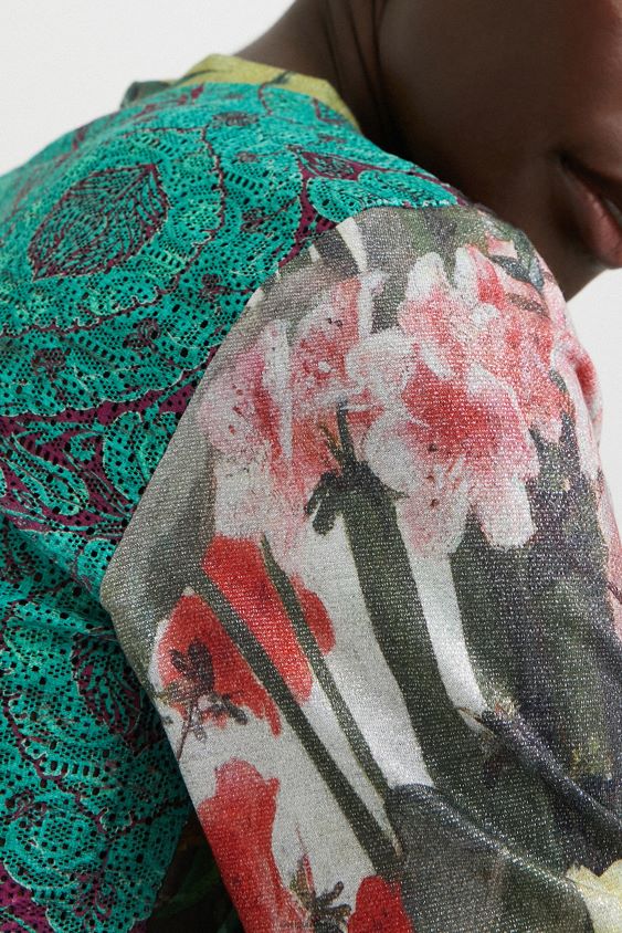 Desigual moterys meno kūrinių marškinėliai apranga S606BV1105