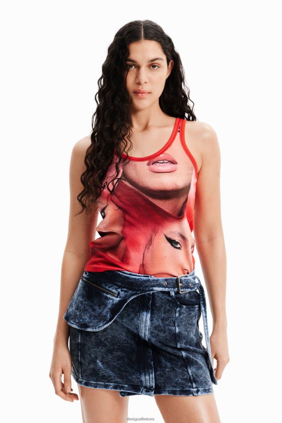 Desigual moterys nathy peluso veido liemenės viršus apranga S606BV948