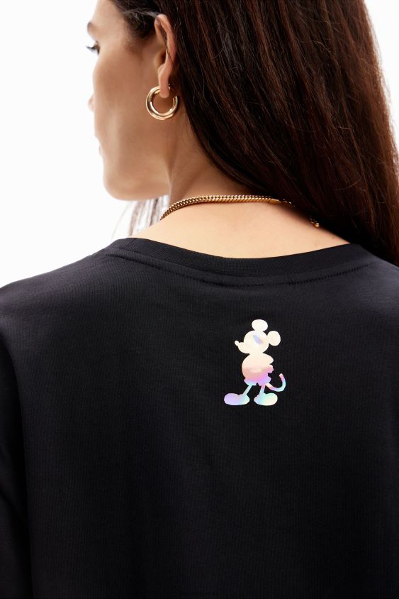 Desigual moterys negabaritinių peliukų Mikio marškinėliai apranga S606BV79