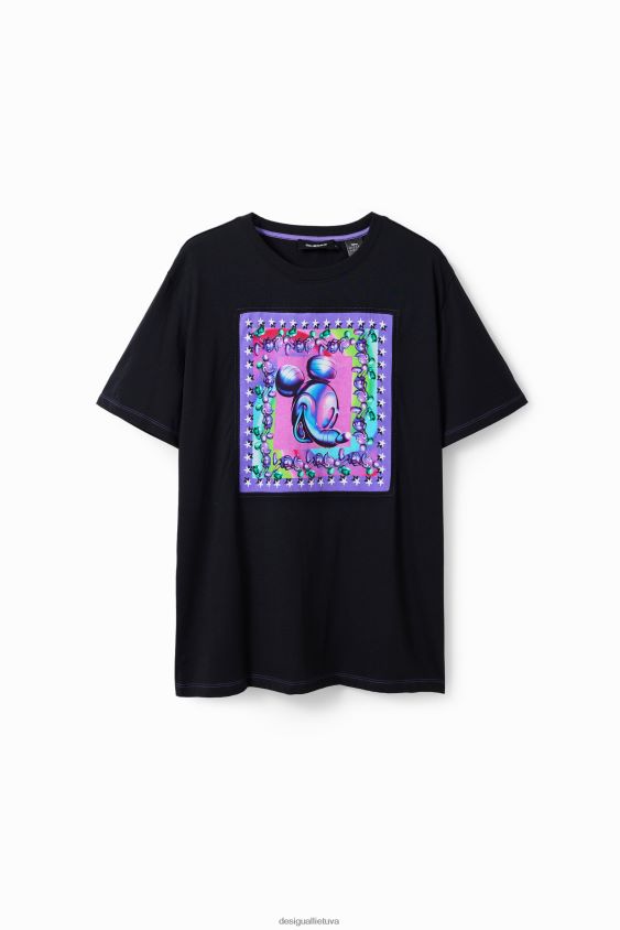 Desigual moterys negabaritinių peliukų Mikio marškinėliai apranga S606BV79