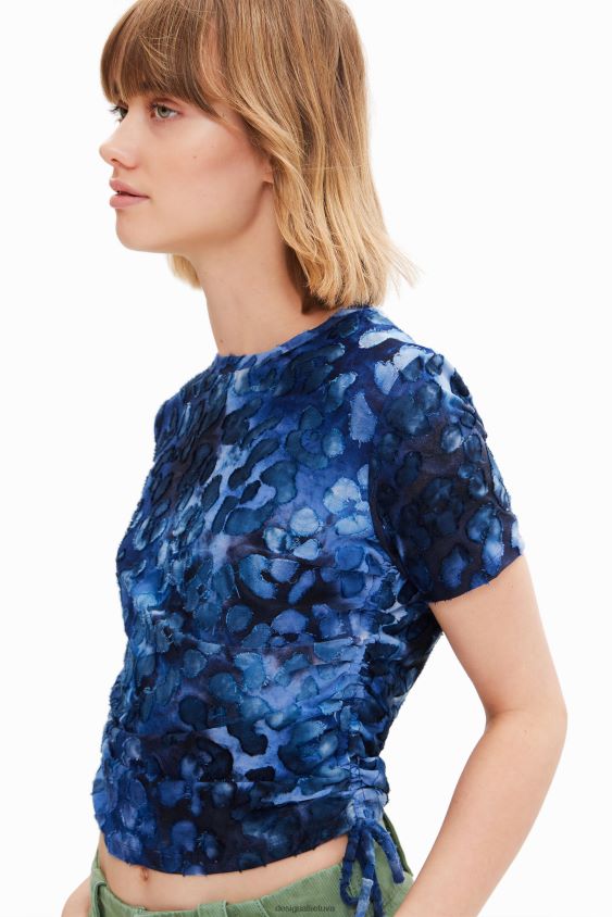 Desigual moterys ploni gyvūnų rašto marškinėliai apranga S606BV509