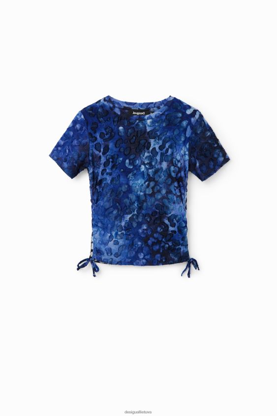 Desigual moterys ploni gyvūnų rašto marškinėliai apranga S606BV509