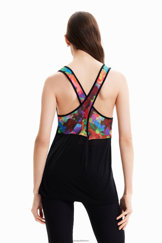 Desigual moterys sportinė gėlėta liemenė apranga S606BV713