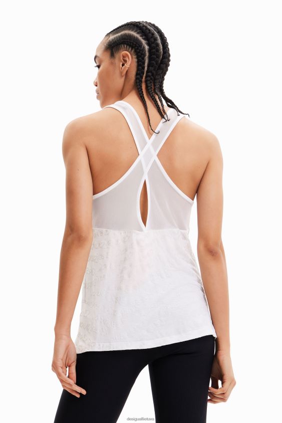 Desigual moterys sportinio logotipo liemenės viršus apranga S606BV689
