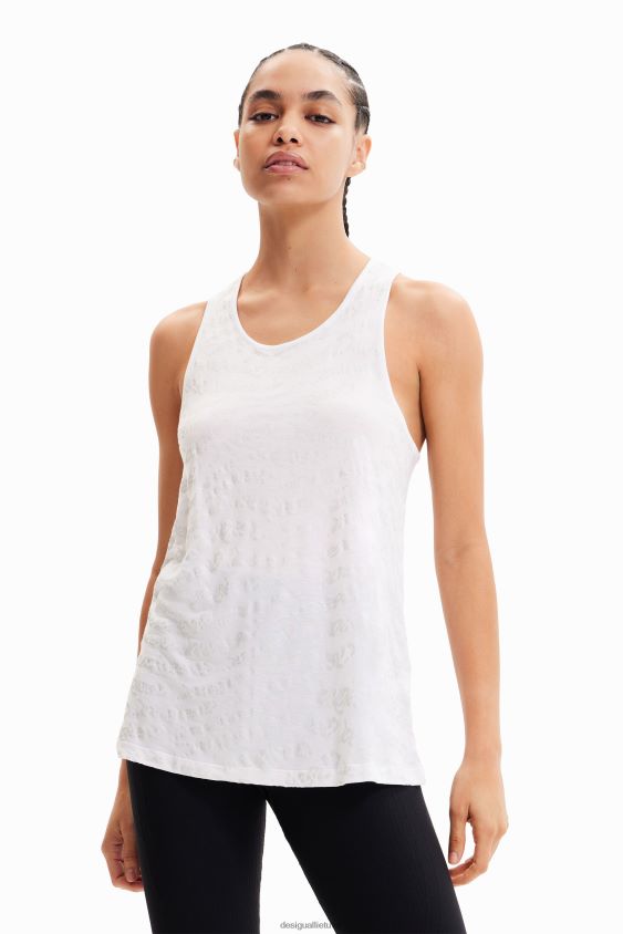 Desigual moterys sportinio logotipo liemenės viršus apranga S606BV689
