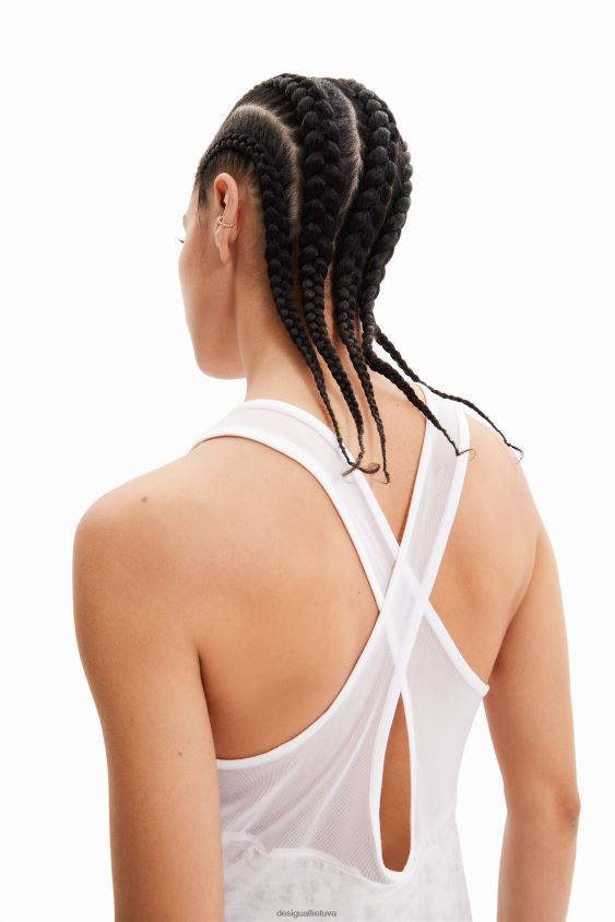 Desigual moterys sportinio logotipo liemenės viršus apranga S606BV689