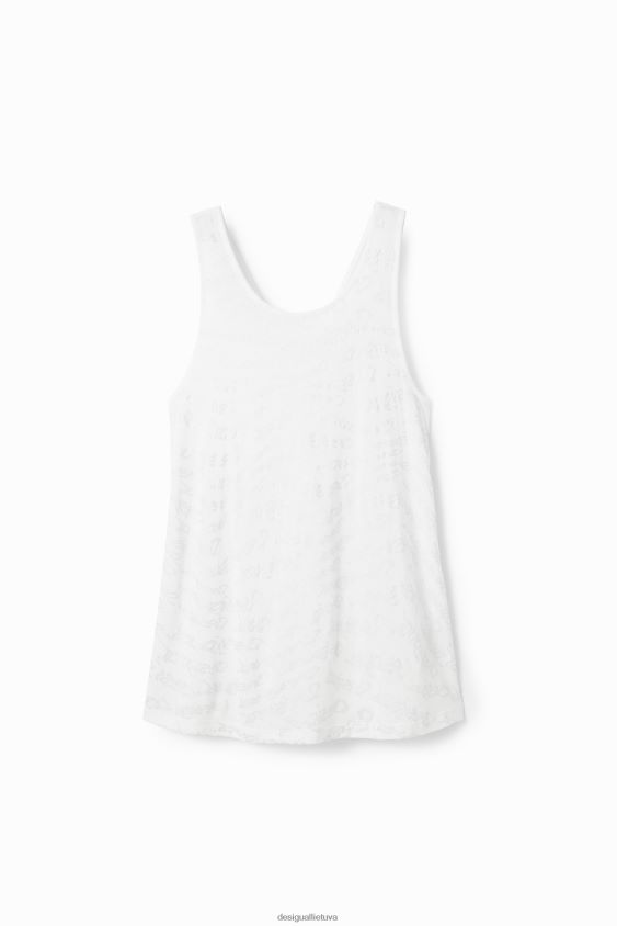 Desigual moterys sportinio logotipo liemenės viršus apranga S606BV689
