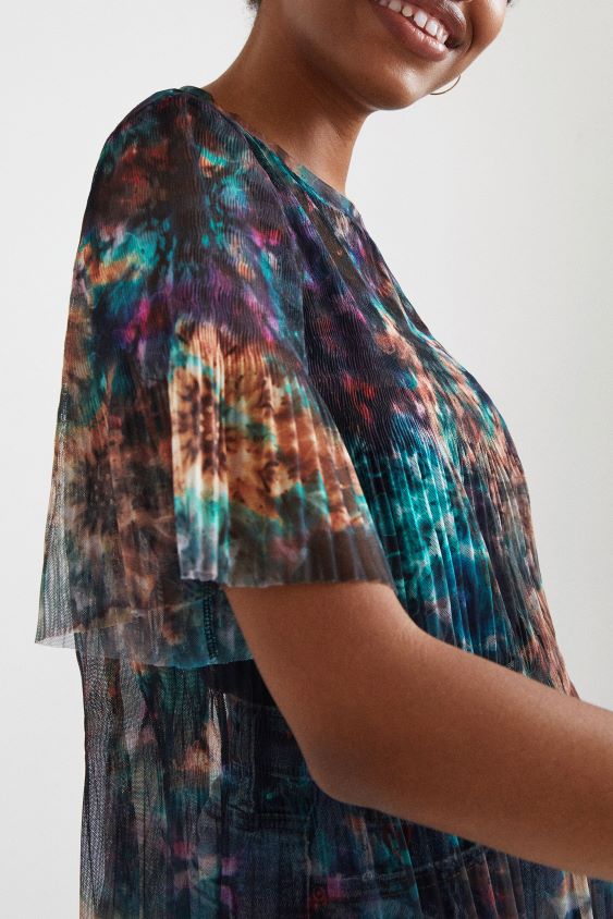 Desigual moterys tinklelio marškinėliai su kaklaraiščiais apranga S606BV1123