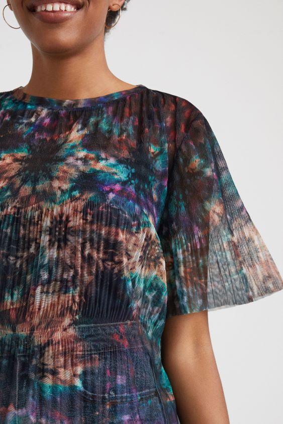 Desigual moterys tinklelio marškinėliai su kaklaraiščiais apranga S606BV1123