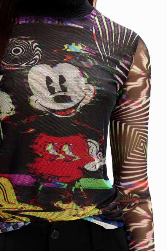Desigual moterys tiulio peliuko Mikio marškinėliai apranga S606BV72