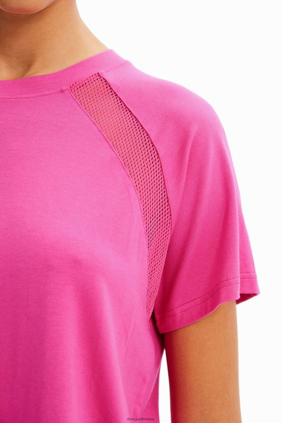 Desigual moterys trumpi sportiniai marškinėliai apranga S606BV664